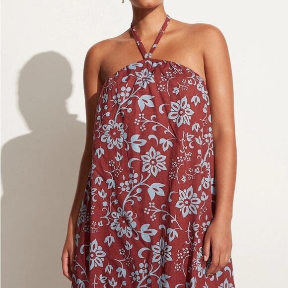 NWT Faithfull The Brand Brise Maxi Dress Oceania FloraL Print Resort USA 6 - Picture 7 of 8